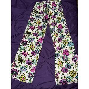 Hello Mello Women’s Lounge Floral Pants Soft Stretchy Small 4 6 Sleep Pajamas S